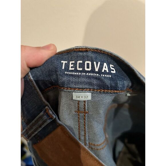 Tecovas Mens Size 34x32 Standard Fit Denim Blue Jeans Cowboy Western - Picture 2 of 8